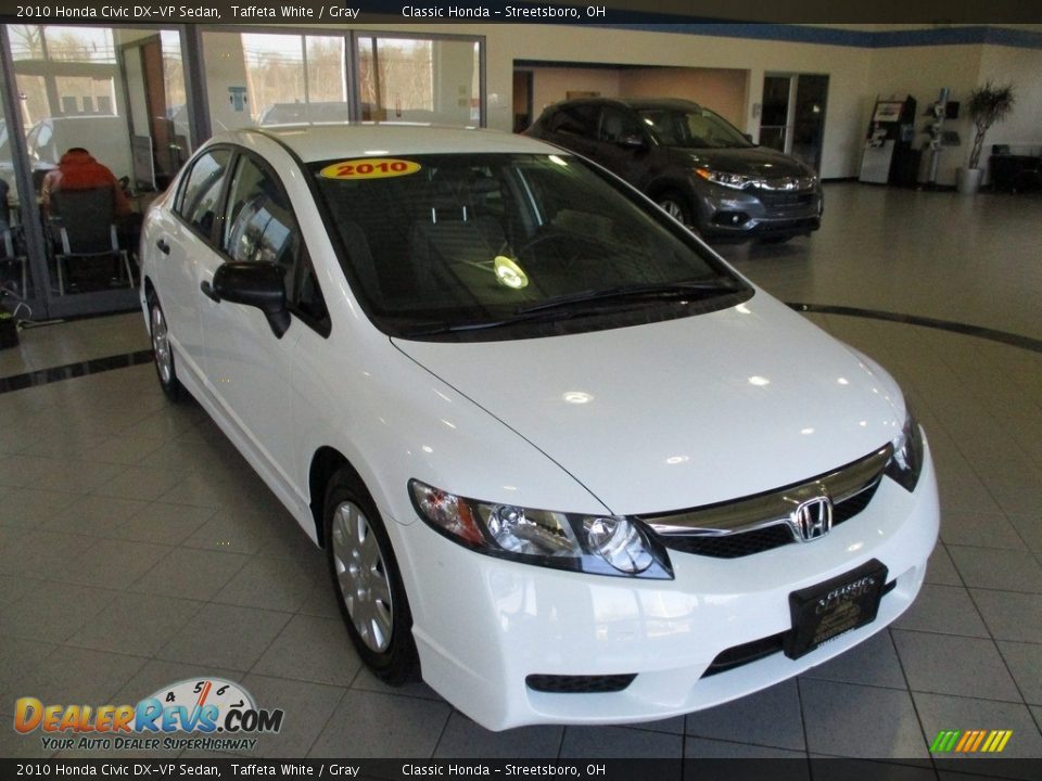 2010 Honda Civic DX-VP Sedan Taffeta White / Gray Photo #3