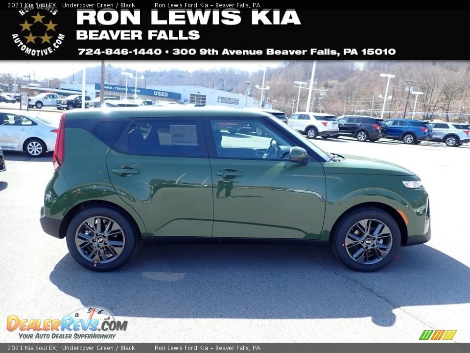 2021 Kia Soul EX Undercover Green / Black Photo #1