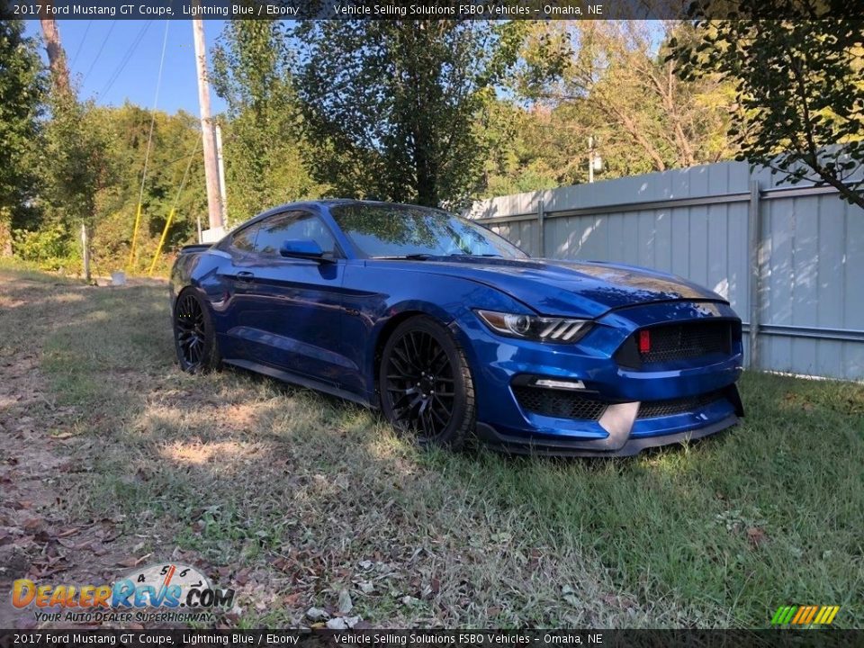 2017 Ford Mustang GT Coupe Lightning Blue / Ebony Photo #13