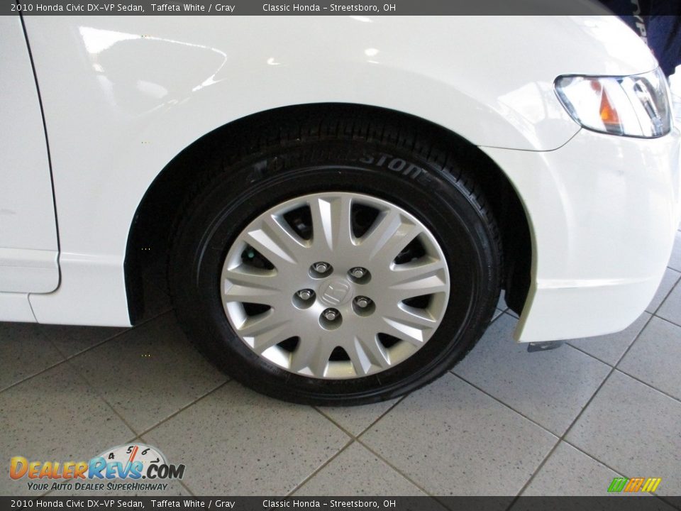 2010 Honda Civic DX-VP Sedan Taffeta White / Gray Photo #5