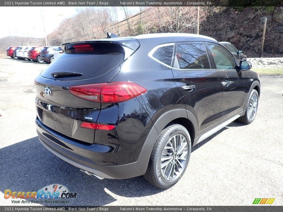 2021 Hyundai Tucson Limited AWD Black Noir Pearl / Beige Photo #2