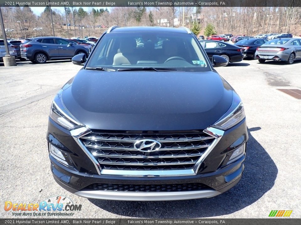 2021 Hyundai Tucson Limited AWD Black Noir Pearl / Beige Photo #4