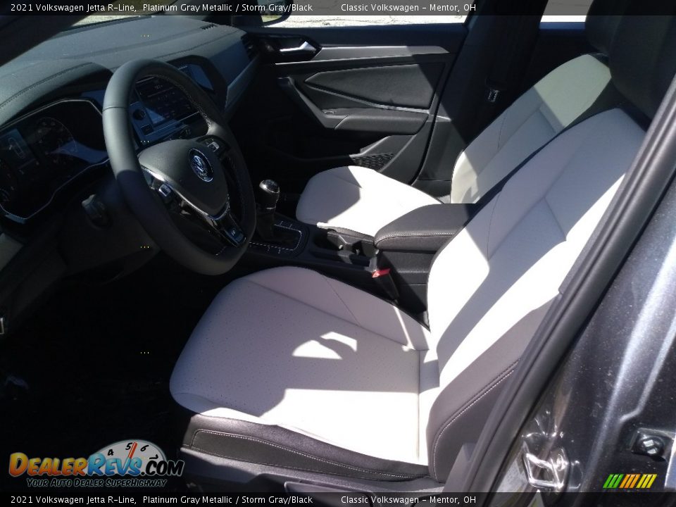 Storm Gray/Black Interior - 2021 Volkswagen Jetta R-Line Photo #3