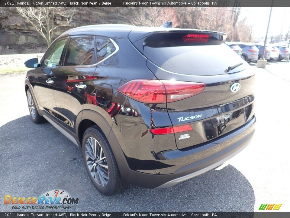 2021 Hyundai Tucson Limited AWD Black Noir Pearl / Beige Photo #6