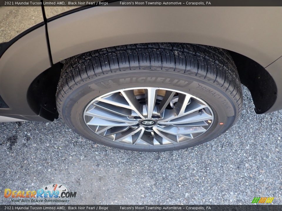 2021 Hyundai Tucson Limited AWD Black Noir Pearl / Beige Photo #7
