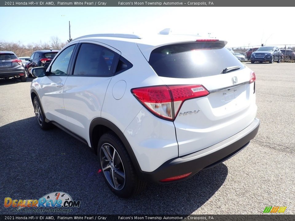 2021 Honda HR-V EX AWD Platinum White Pearl / Gray Photo #2