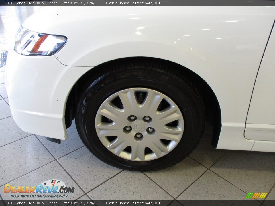 2010 Honda Civic DX-VP Sedan Taffeta White / Gray Photo #12