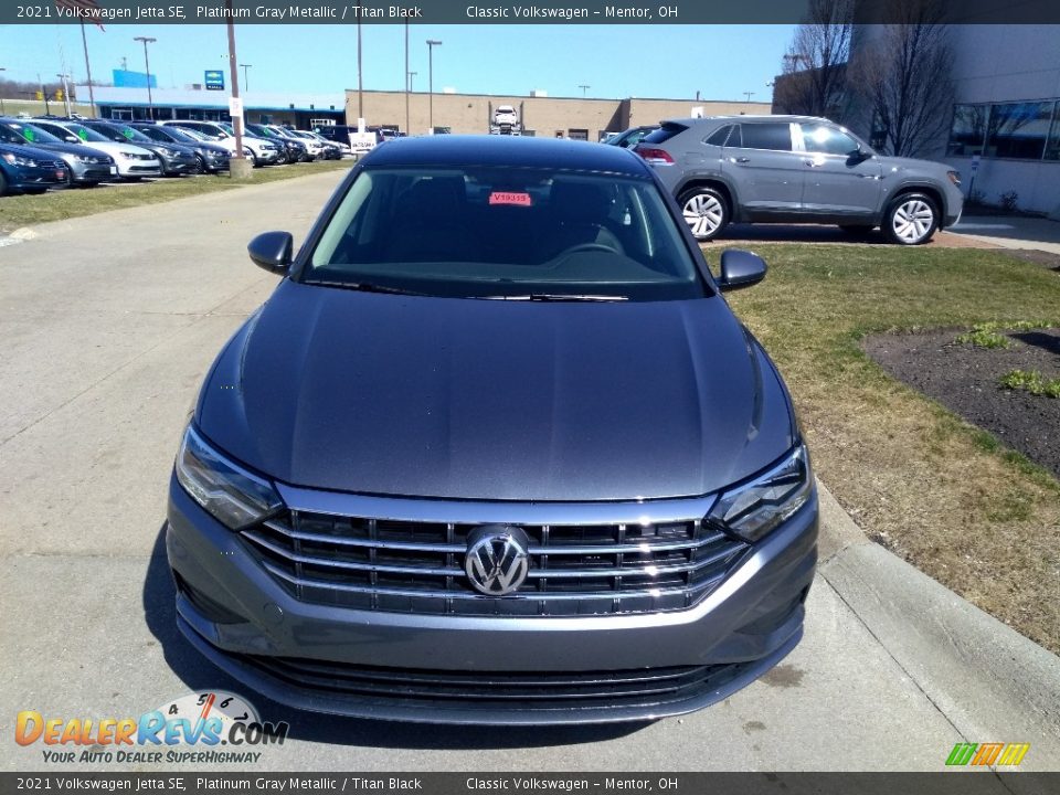 2021 Volkswagen Jetta SE Platinum Gray Metallic / Titan Black Photo #2