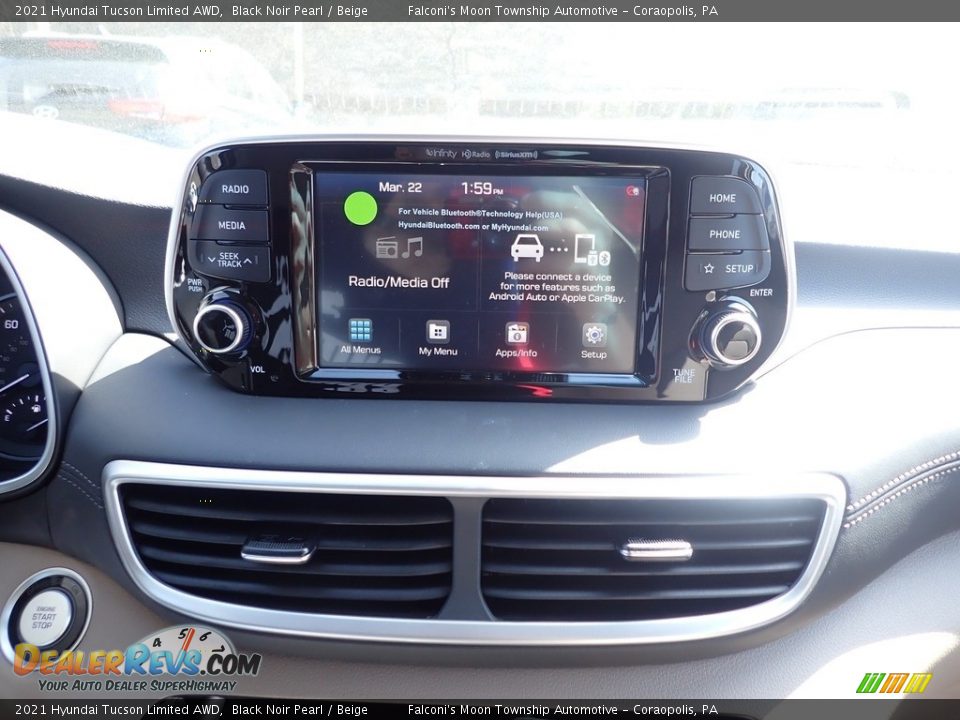 2021 Hyundai Tucson Limited AWD Black Noir Pearl / Beige Photo #13