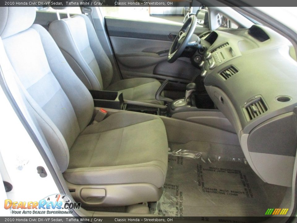 2010 Honda Civic DX-VP Sedan Taffeta White / Gray Photo #18