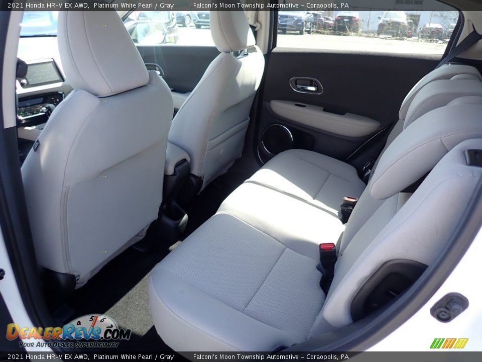 2021 Honda HR-V EX AWD Platinum White Pearl / Gray Photo #9