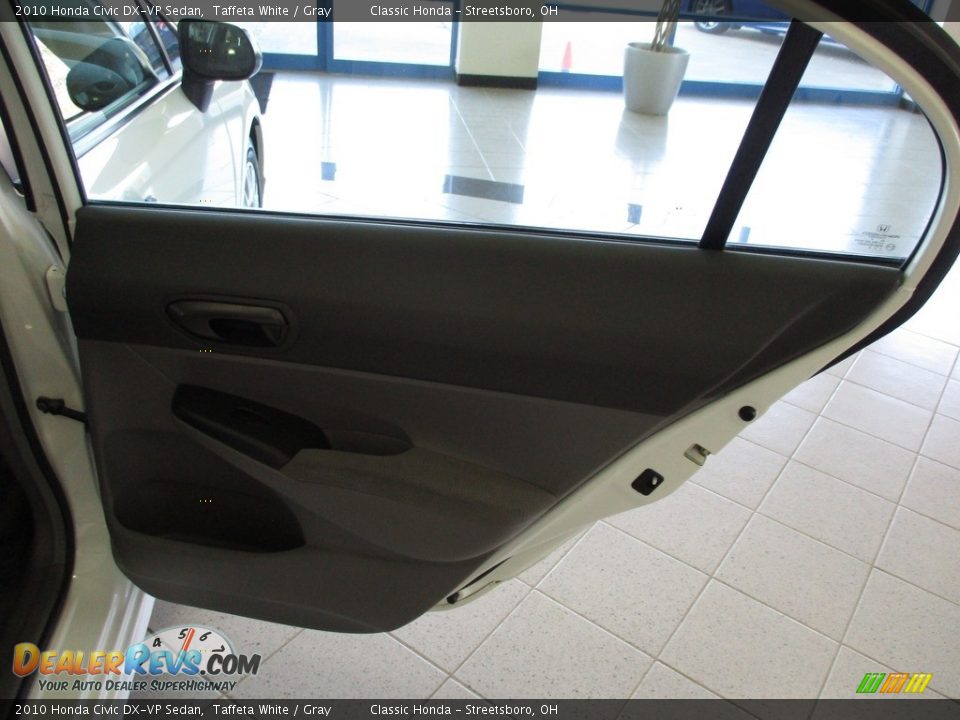 2010 Honda Civic DX-VP Sedan Taffeta White / Gray Photo #19