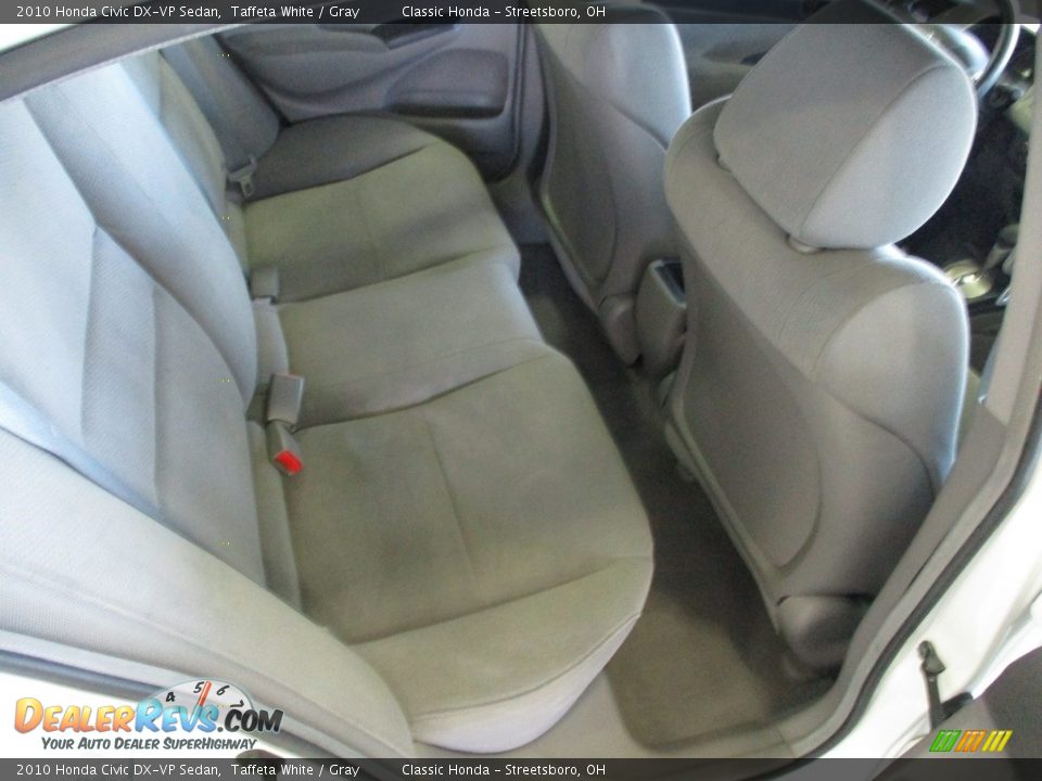 2010 Honda Civic DX-VP Sedan Taffeta White / Gray Photo #20