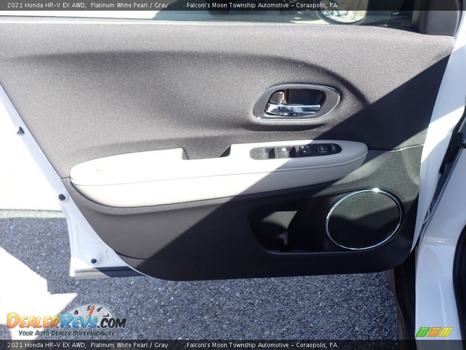 2021 Honda HR-V EX AWD Platinum White Pearl / Gray Photo #11