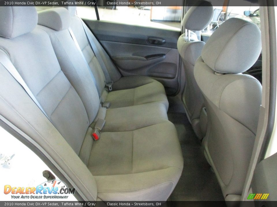2010 Honda Civic DX-VP Sedan Taffeta White / Gray Photo #21
