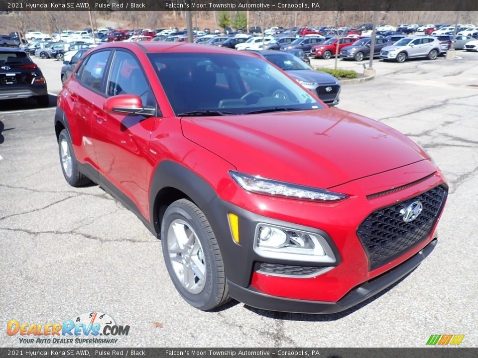 2021 Hyundai Kona SE AWD Pulse Red / Black Photo #3