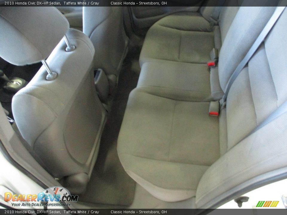 2010 Honda Civic DX-VP Sedan Taffeta White / Gray Photo #23