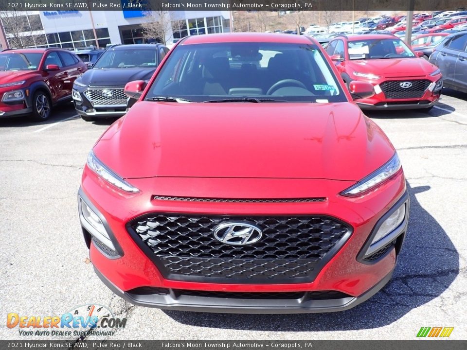 2021 Hyundai Kona SE AWD Pulse Red / Black Photo #4