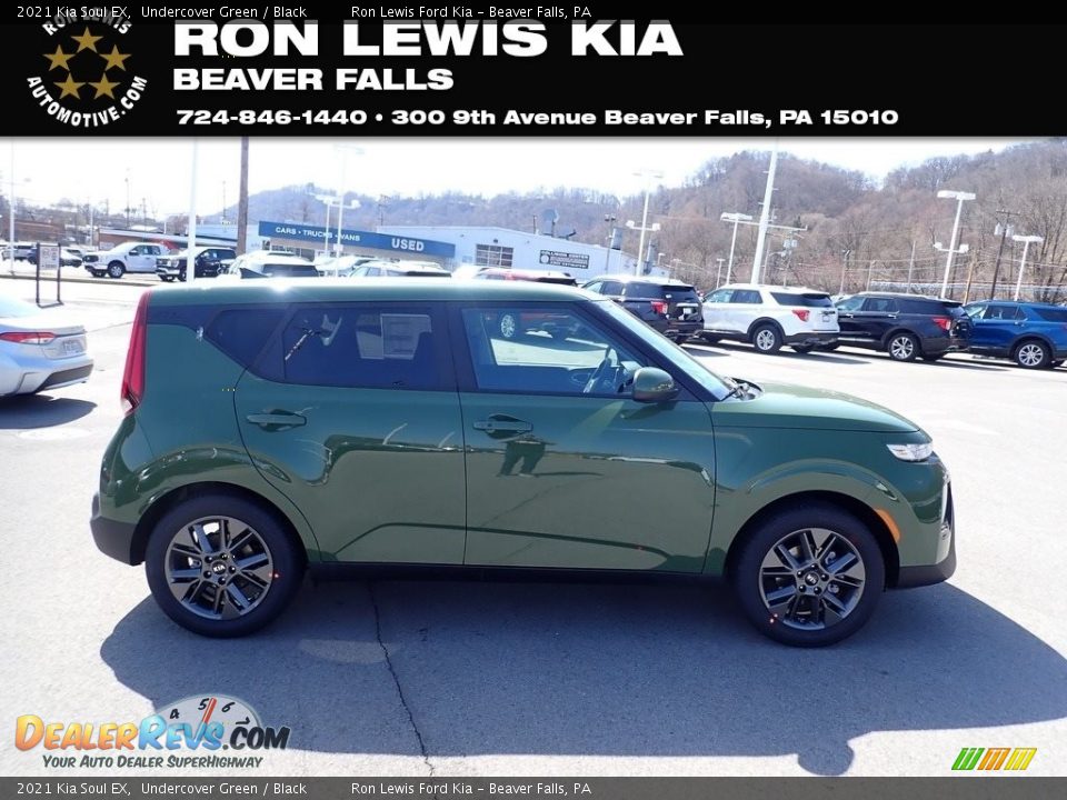 2021 Kia Soul EX Undercover Green / Black Photo #1