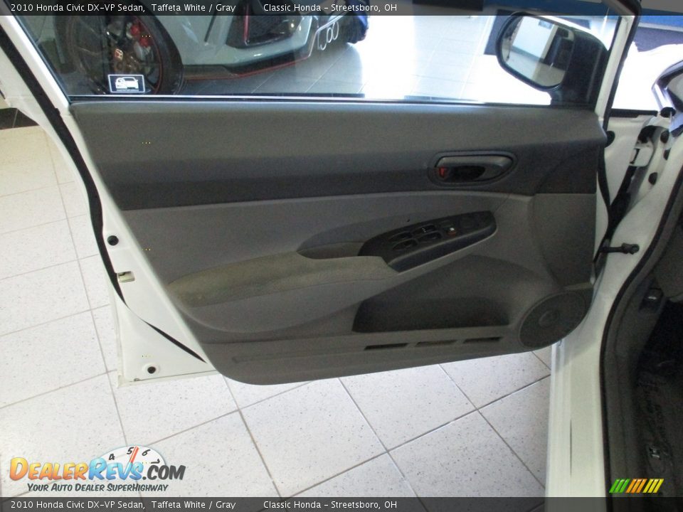 2010 Honda Civic DX-VP Sedan Taffeta White / Gray Photo #25