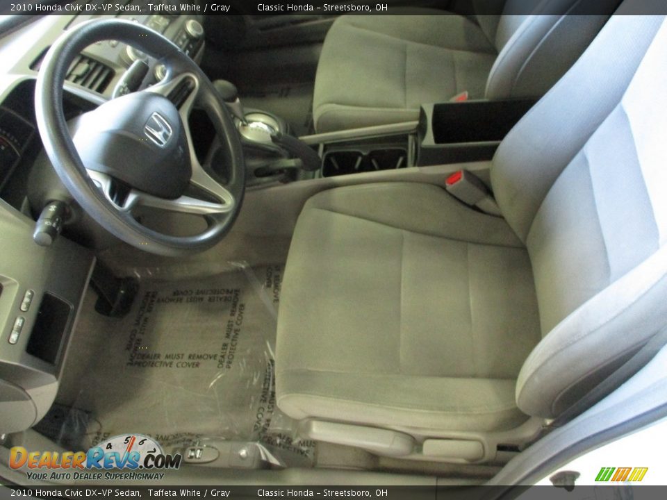 2010 Honda Civic DX-VP Sedan Taffeta White / Gray Photo #26