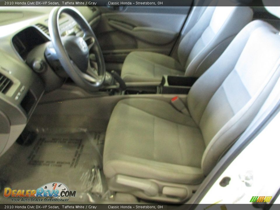 2010 Honda Civic DX-VP Sedan Taffeta White / Gray Photo #27