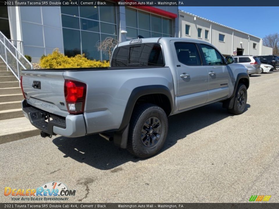 2021 Toyota Tacoma SR5 Double Cab 4x4 Cement / Black Photo #13