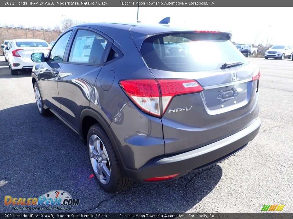 2021 Honda HR-V LX AWD Modern Steel Metallic / Black Photo #2