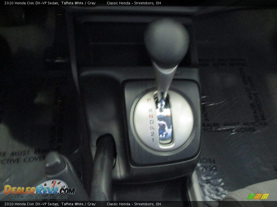 2010 Honda Civic DX-VP Sedan Taffeta White / Gray Photo #31
