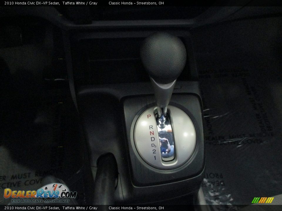2010 Honda Civic DX-VP Sedan Taffeta White / Gray Photo #32