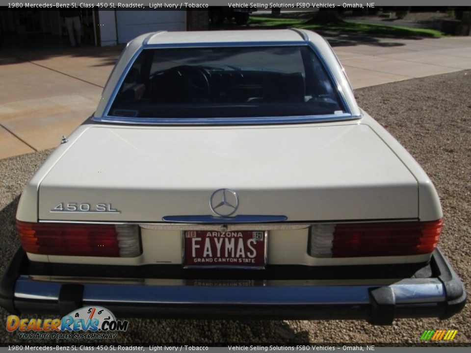 1980 Mercedes-Benz SL Class 450 SL Roadster Light Ivory / Tobacco Photo #9