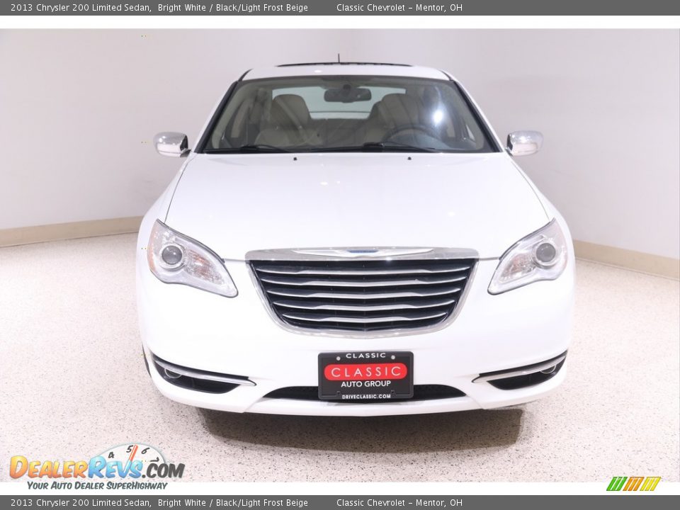 2013 Chrysler 200 Limited Sedan Bright White / Black/Light Frost Beige Photo #2