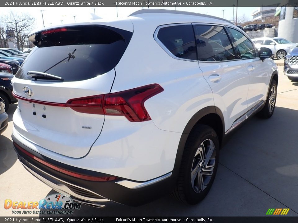 2021 Hyundai Santa Fe SEL AWD Quartz White / Black Photo #2