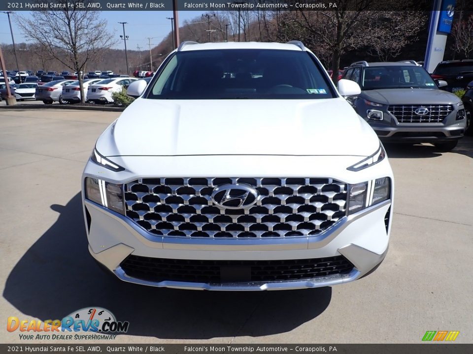 2021 Hyundai Santa Fe SEL AWD Quartz White / Black Photo #4