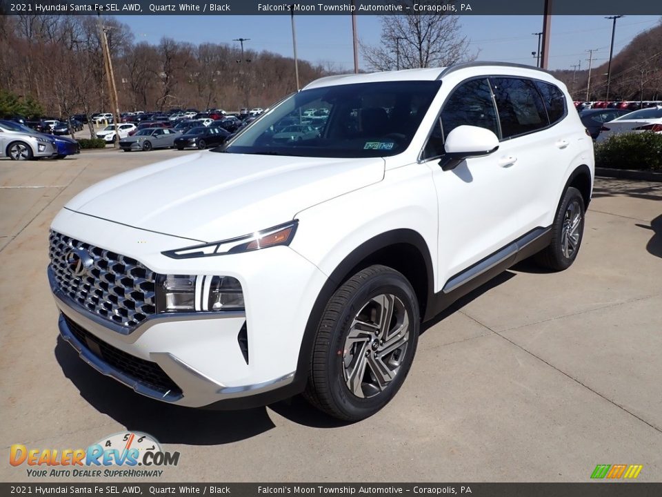 2021 Hyundai Santa Fe SEL AWD Quartz White / Black Photo #5