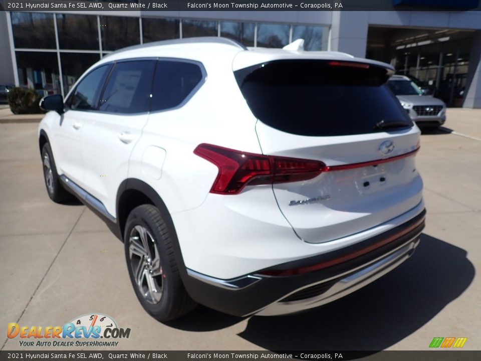 2021 Hyundai Santa Fe SEL AWD Quartz White / Black Photo #6