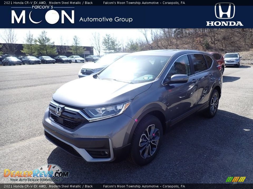 2021 Honda CR-V EX AWD Modern Steel Metallic / Black Photo #1