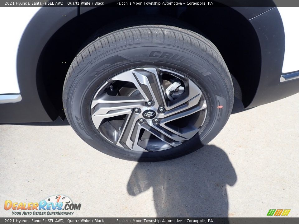 2021 Hyundai Santa Fe SEL AWD Quartz White / Black Photo #7