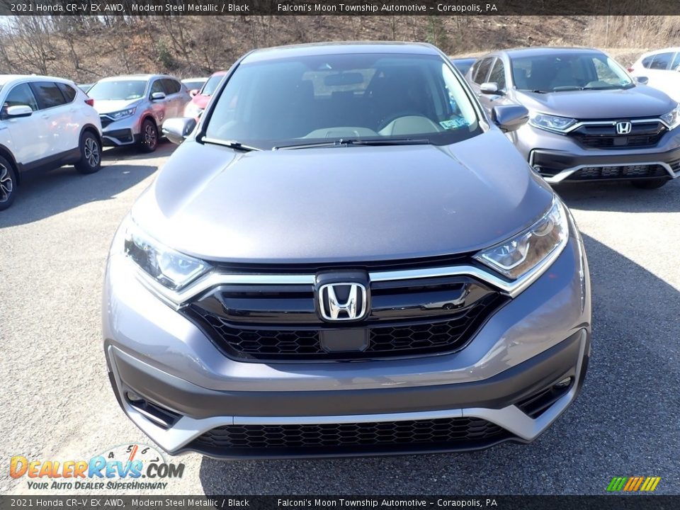 2021 Honda CR-V EX AWD Modern Steel Metallic / Black Photo #3