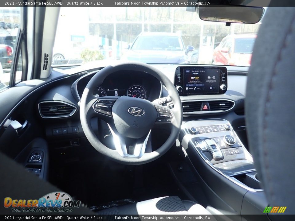 2021 Hyundai Santa Fe SEL AWD Quartz White / Black Photo #9