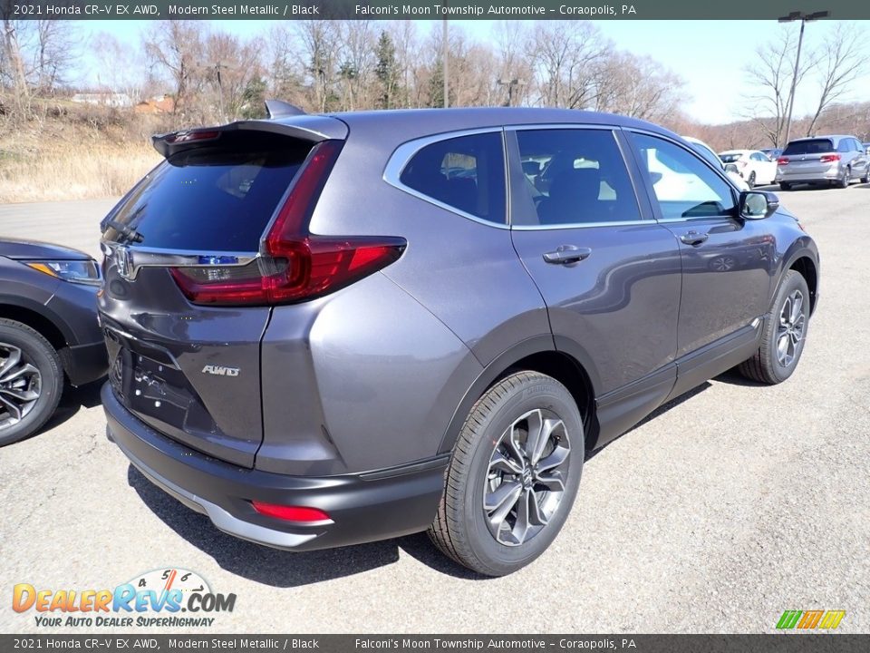 2021 Honda CR-V EX AWD Modern Steel Metallic / Black Photo #6