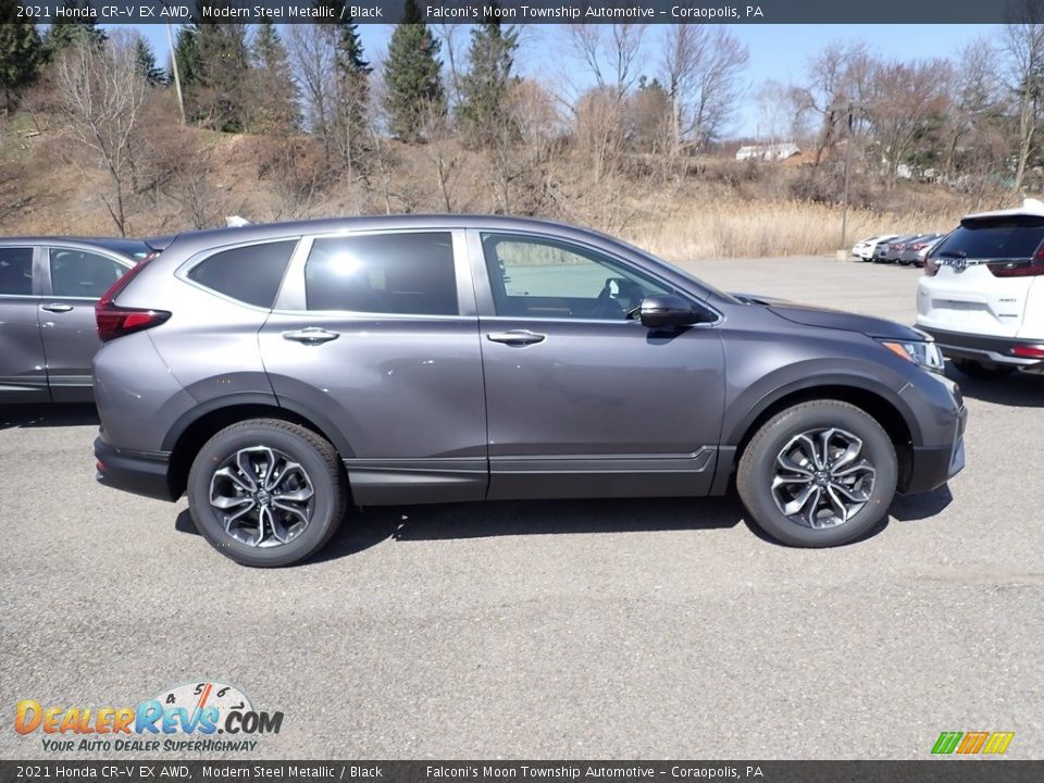 2021 Honda CR-V EX AWD Modern Steel Metallic / Black Photo #7