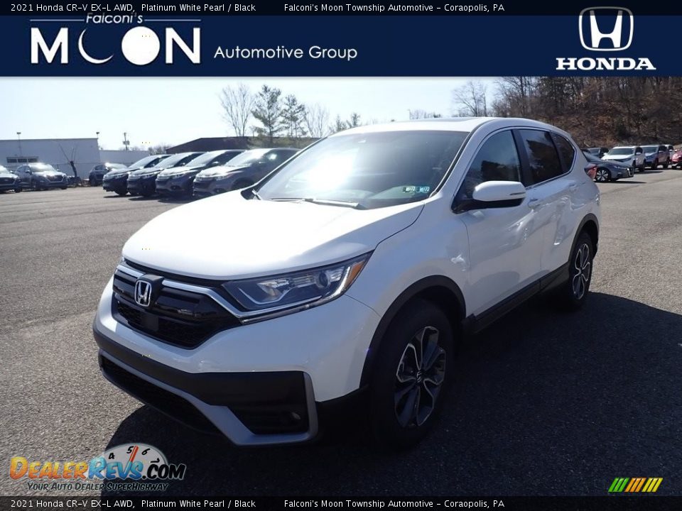 2021 Honda CR-V EX-L AWD Platinum White Pearl / Black Photo #1