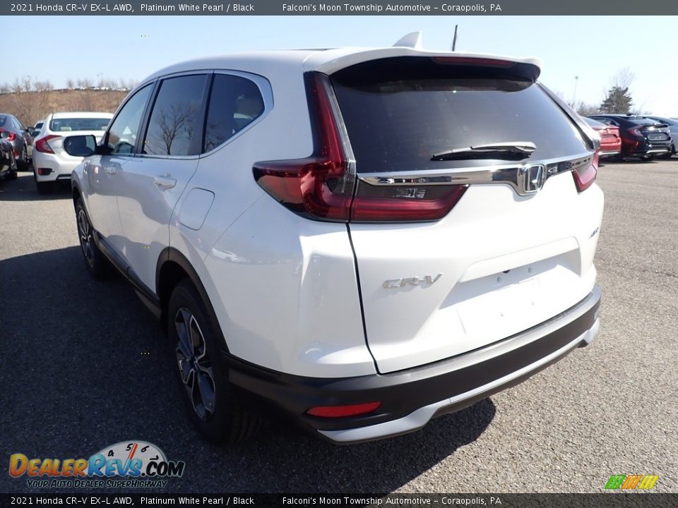 2021 Honda CR-V EX-L AWD Platinum White Pearl / Black Photo #3