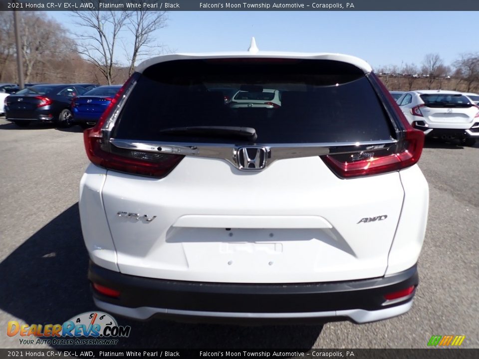 2021 Honda CR-V EX-L AWD Platinum White Pearl / Black Photo #4