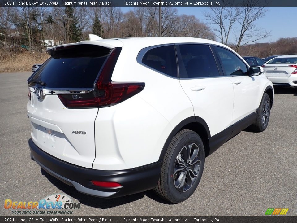 2021 Honda CR-V EX-L AWD Platinum White Pearl / Black Photo #5