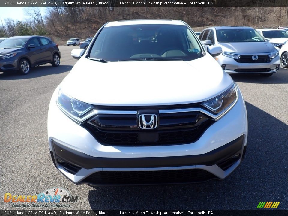 2021 Honda CR-V EX-L AWD Platinum White Pearl / Black Photo #7