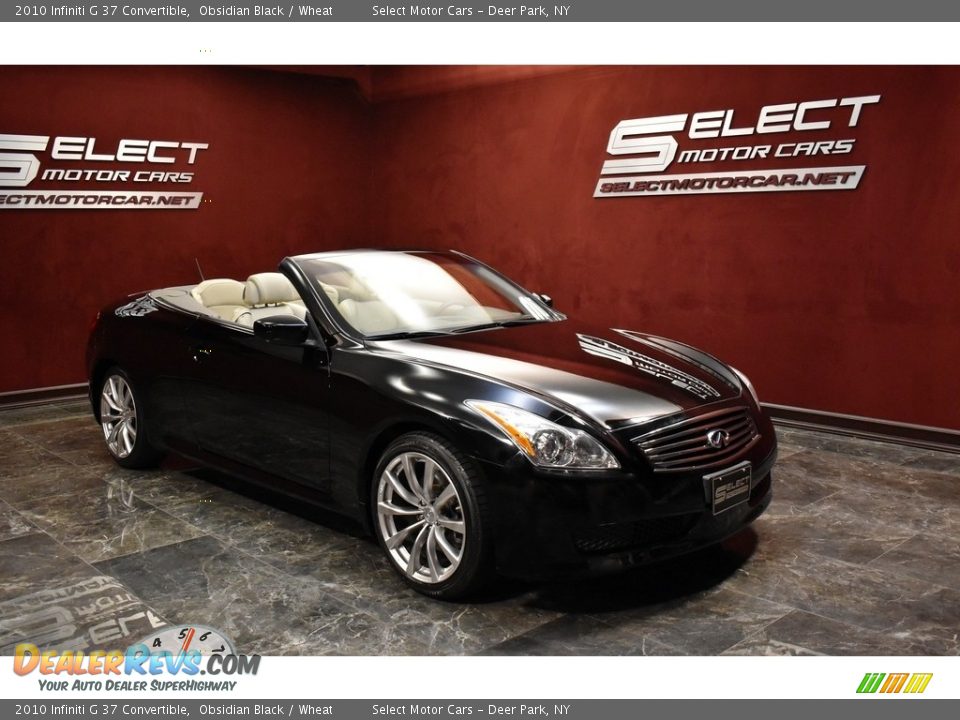 2010 Infiniti G 37 Convertible Obsidian Black / Wheat Photo #5