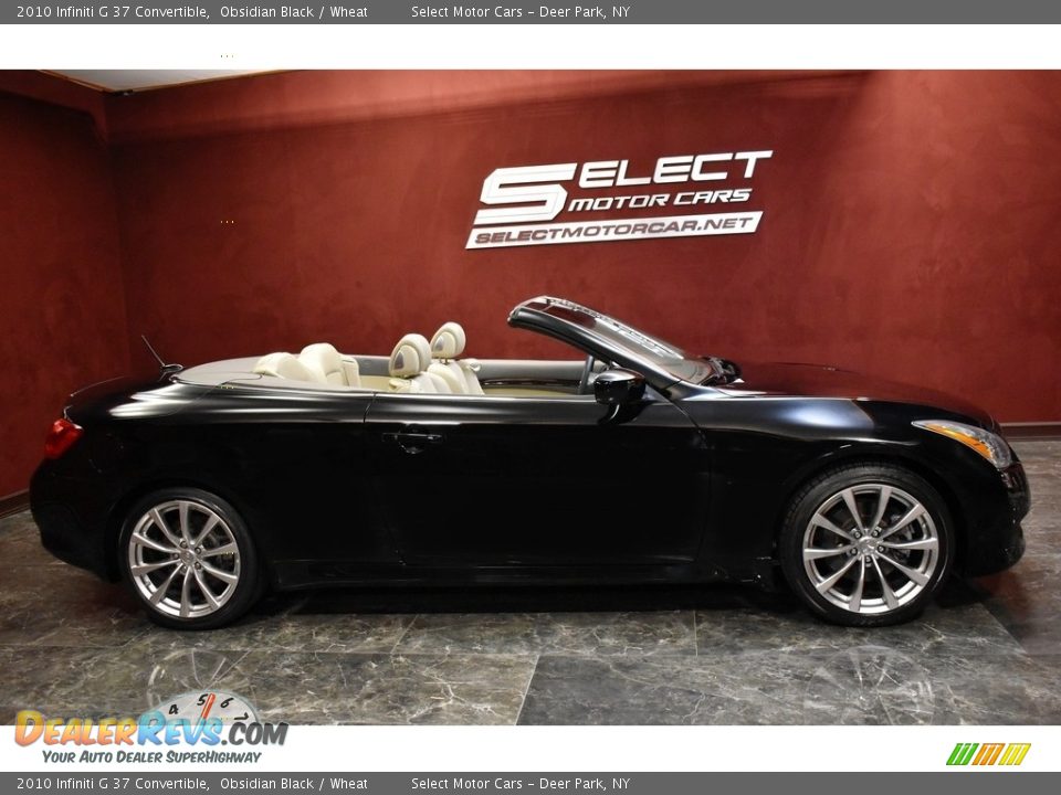 2010 Infiniti G 37 Convertible Obsidian Black / Wheat Photo #6