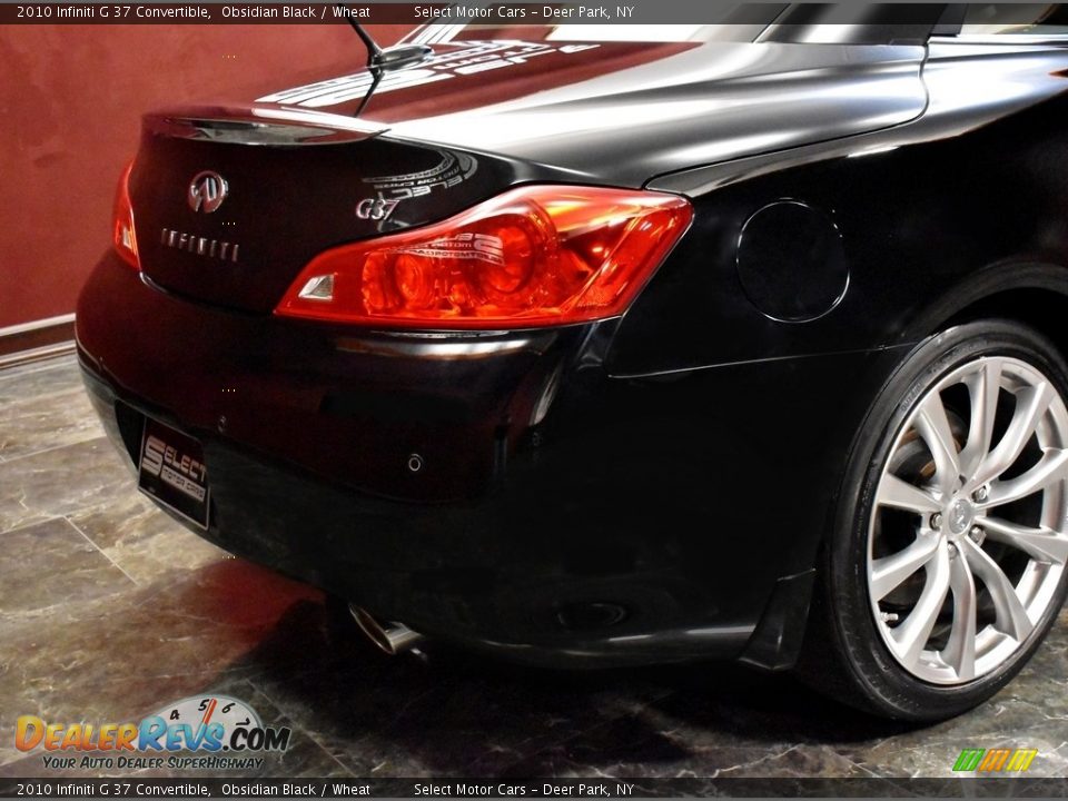 2010 Infiniti G 37 Convertible Obsidian Black / Wheat Photo #7